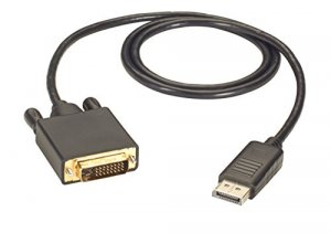 Black EVNDPDVI-0006-MM Displayport To Dvi Cable, Mm, 6-ft. (1.8