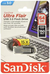 Sandisk SDCZ73-064G-A46 Ultra Flair Flash Drive, 64gb, Usb 3.0