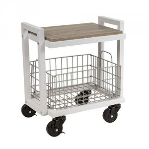 Atlantic 23350326 2tier Narrow White Kart