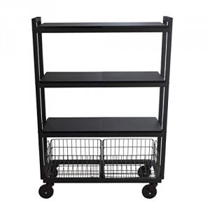 Atlantic 23350332 4tier Wide Black Kart