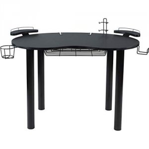 Atlantic 82050334 Black Elipse Gaming Desk