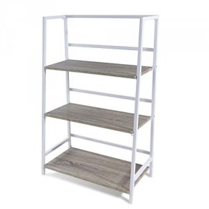 Atlantic 38450336 3tier White Folding Shelf