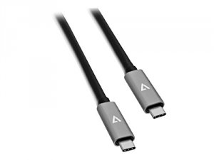 V7 3N1145 Usb Type C To Usb Type C 6ft (2m) - Grey - Usb - 640 Mb-s - 