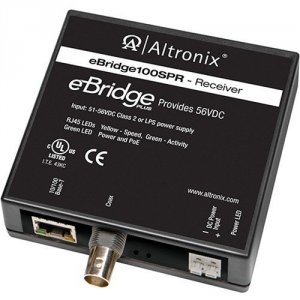 Altronix EBRIDGE100SPR Eoc Poe+ Rcv For Ebridge4spt200wpm