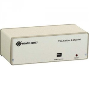 Black AC057A-R4 4 Channel Vga Video Splitter For Multiple Displays