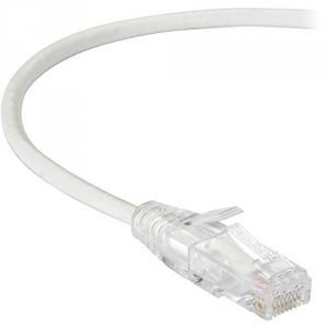 Black C6APC28-WH-02 Slim-net Cat6a Patch Cable White 2ft