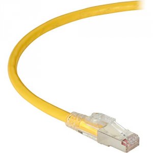 Black C6APC80S-YL-07 Gigatrue 3 Cat6a Patch Cord Yellow 7ft