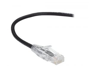 Black C6PC28-BK-02 Slim-net Cat6 Patch Cable Black 2ft