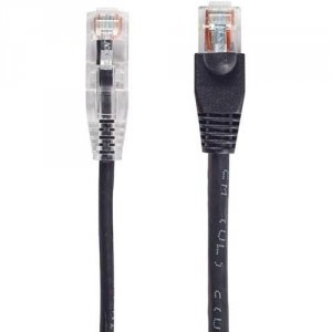 Black C6PC28-BK-10 Slim-net 28-awg Cat6 250-mhz Ethernet Pa