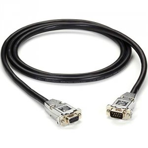 Black EDN12BLK-0005-MF Db9 Emirfi Cable With Black Jacket, M-f