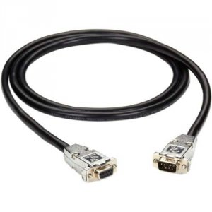 Black EDN12BLK-0010-MF Db9 Emirfi Cable With Black Jacket, M-f