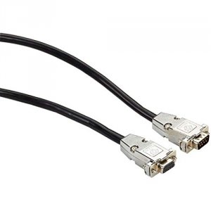 Black EDN12BLK-0020-MF Db9 Emirfi Shielded Cable - Male To Female, Bla