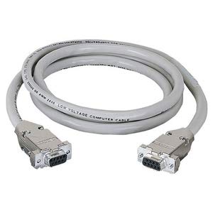 Black EDN12H-0025-FF Db9 Extension Cable (with Emirfi Hoods)