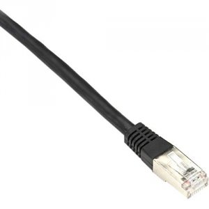 Black EVNSL0172BK-0003 Cat5e Shld Patch Cable 3 Feet 26 Awg