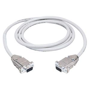 Black EYN257T-0015-FF Db9 Serial Null-modem Cable, Db9 Female