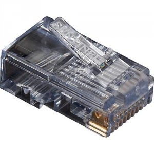 Black FM105 Rj-45 Modular Connectors, Round Cable, S