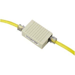 Black FM590 Cat5e Keystone Coupler, Straight-pinned,