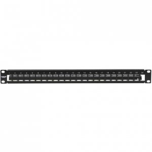 Black JPM10GF24 10-gigabit Patch Panel, 24-port, 1u