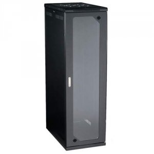 Black RM2430A Select Server Cabinet With Tempered Glas