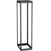 Black RM7004A-R2 4 Post Steel Open Rack 51u