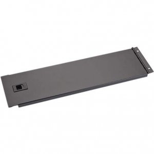 Black RMTB03-H 3u Hinged Rackmount Solid Panel   Black