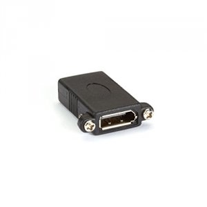 Black VA-DP-CPL Video Adapter Displayport Coupler