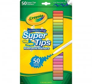 Crayola CYO 585050 Super Tips 50-count Washable Markers - Assorted - 5