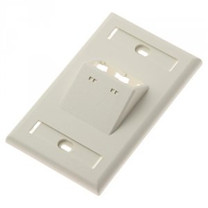 Panduit CFPSL2IWY Mini-com Classic Series Sloped Faceplates With Label