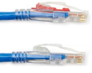 Black C5EPC70-BL-01 Gigabase 3 Cat5e  Patch Cable Blue 1ft