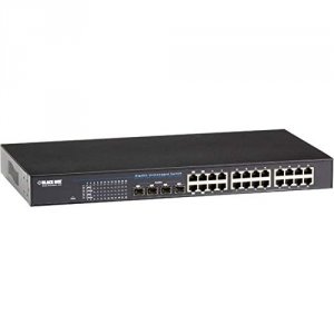 Black LGB524A Gigabit Unmanaged Switch With Sfp Uplink