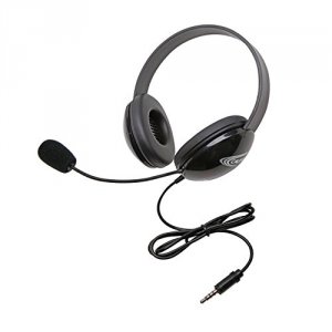 Califone 2800TBK Stereo Black Headphone