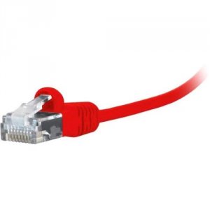 Comprehensive MCAT6-1PRORED 1ft Microflex Cat6 Red Snagless