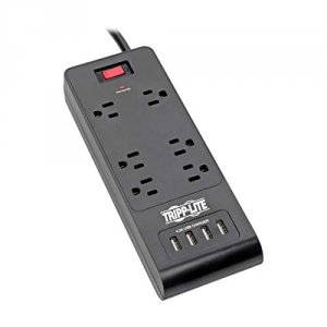 Tripp TLP664USBB Surge Protector Strip 6-outlets