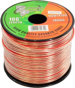 Pyle RSW18100 100ft 18 Gauge Spool Of High