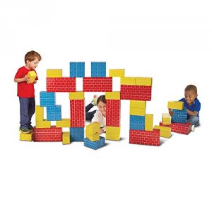 Melissa 2784 40pc Deluxe Jumbo Cardboard     Blocks Classic Toys Block