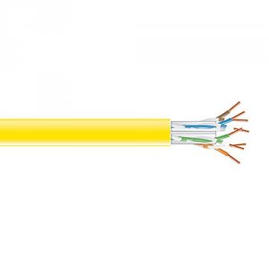 Black C6ABC51-YL-1000 1000ft Cat6a Solid Plenum       Yellow