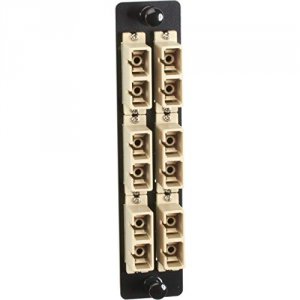 Black JPM463B High Density Adapter Panel, Bronze Sleev