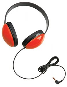 Califone 2800-RD Childrens Stereo Headphone Lightweight Red - Stereo -