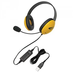 Califone 2800YL-USB Yellow Stereo Headset