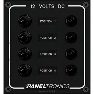 Paneltronics 9960017B Waterproof Panel - Dc 4-position Toggle Switch  