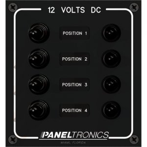 Paneltronics 9960017B Waterproof Panel - Dc 4-position Toggle Switch  