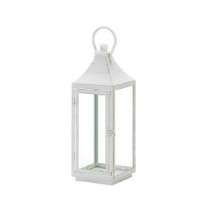 Gallery 10018615 Large Traditional White Lantern