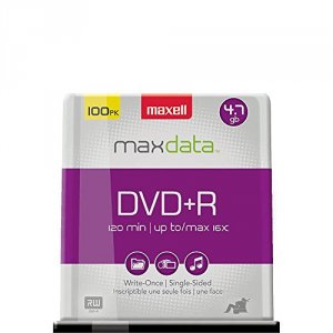 Maxell 639016 (r)  4.7gb 120-minute Dvd+rs (100-ct Spindle)