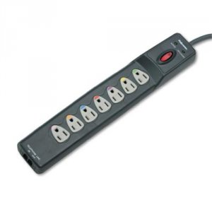 Fellowes 99111 7 Outlet Power Guard Surge Protector With 12' Cord - 7 