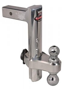 Trimax TRZ12AL Razor 12in Aluminum Adjust Hitch-dual Ball