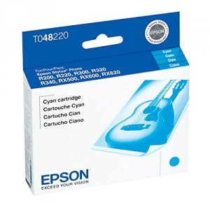 Original Epson T048220-S T0482 Ink Cartridge - Inkjet - Cyan - 1 Each