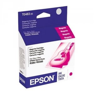 Original Epson T048320-S T0483 Ink Cartridge - Inkjet - Magenta - 1 Ea