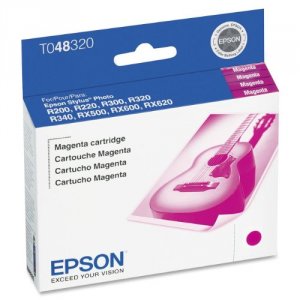 Original Epson T048320-S T0483 Ink Cartridge - Inkjet - Magenta - 1 Ea