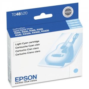 Original Epson T048520-S T0485 Ink Cartridge - Inkjet - Light Cyan - 1