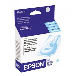 Original Epson T048520-S T0485 Ink Cartridge - Inkjet - Light Cyan - 1